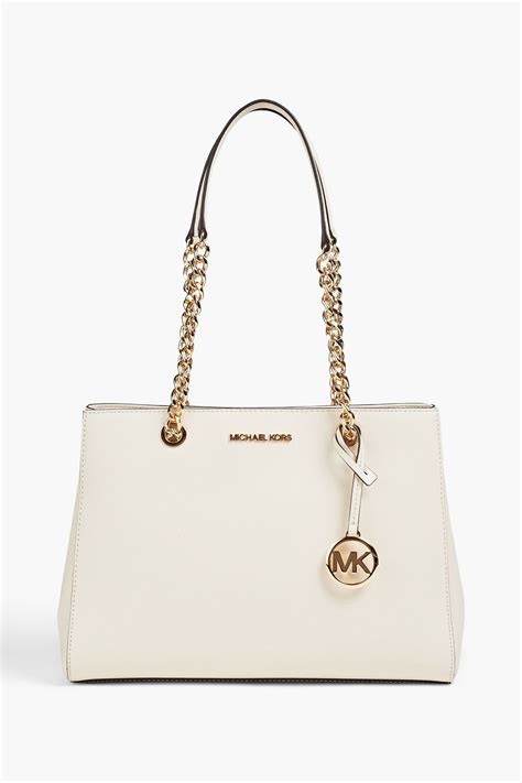 navy appliqué susana leather shoulder bag michael kors|Michael Kors Susannah .